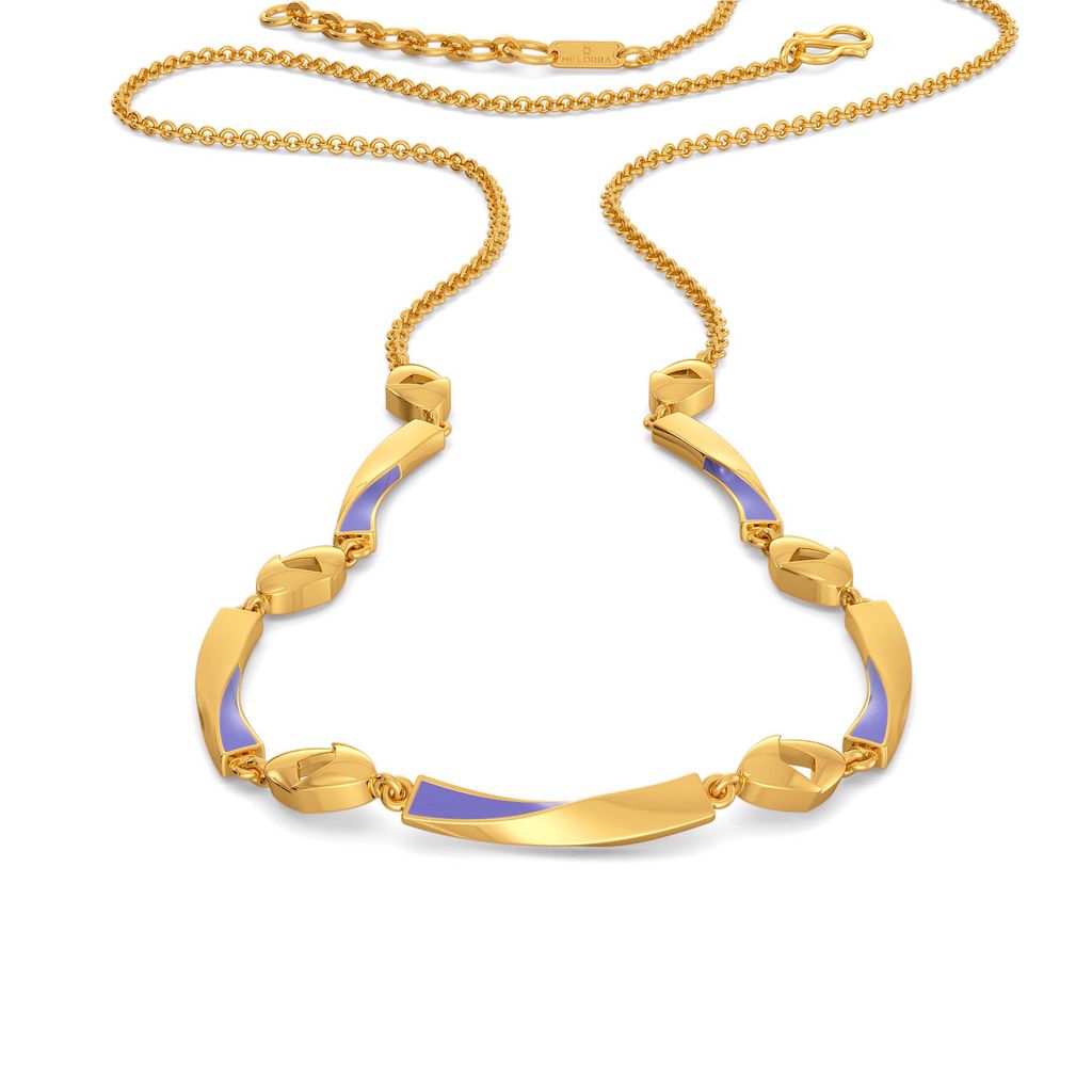 Lilac Vision Gold Necklaces