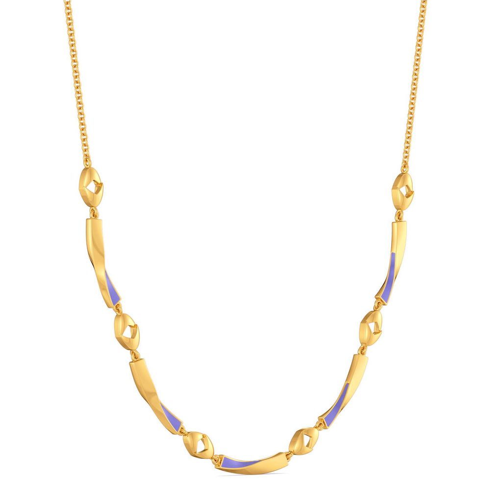 Lilac Vision Gold Necklaces
