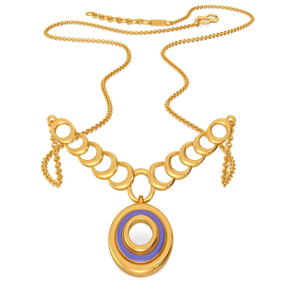 Laze in Lilac Gold Necklaces