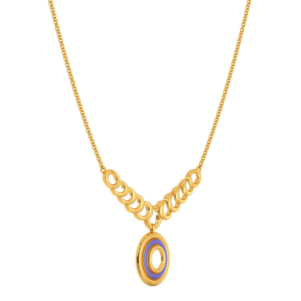 Laze in Lilac Gold Necklaces