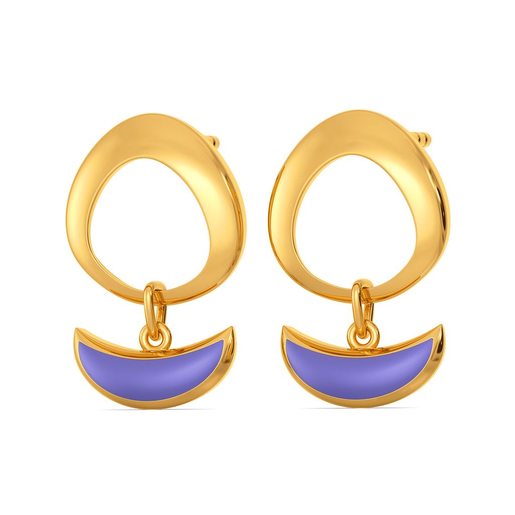 Lilac Fields Gold Earrings
