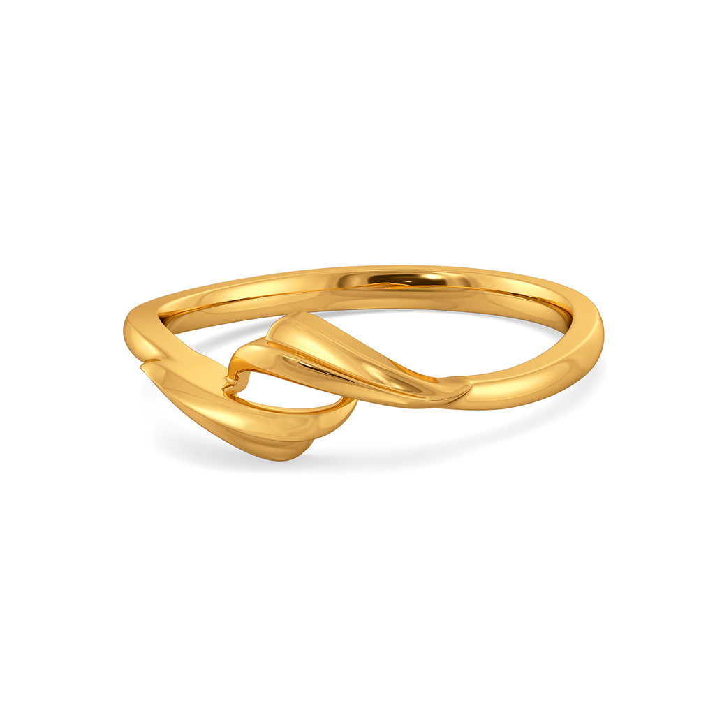 Captivating Feathers Gold Rings alternate view 2
