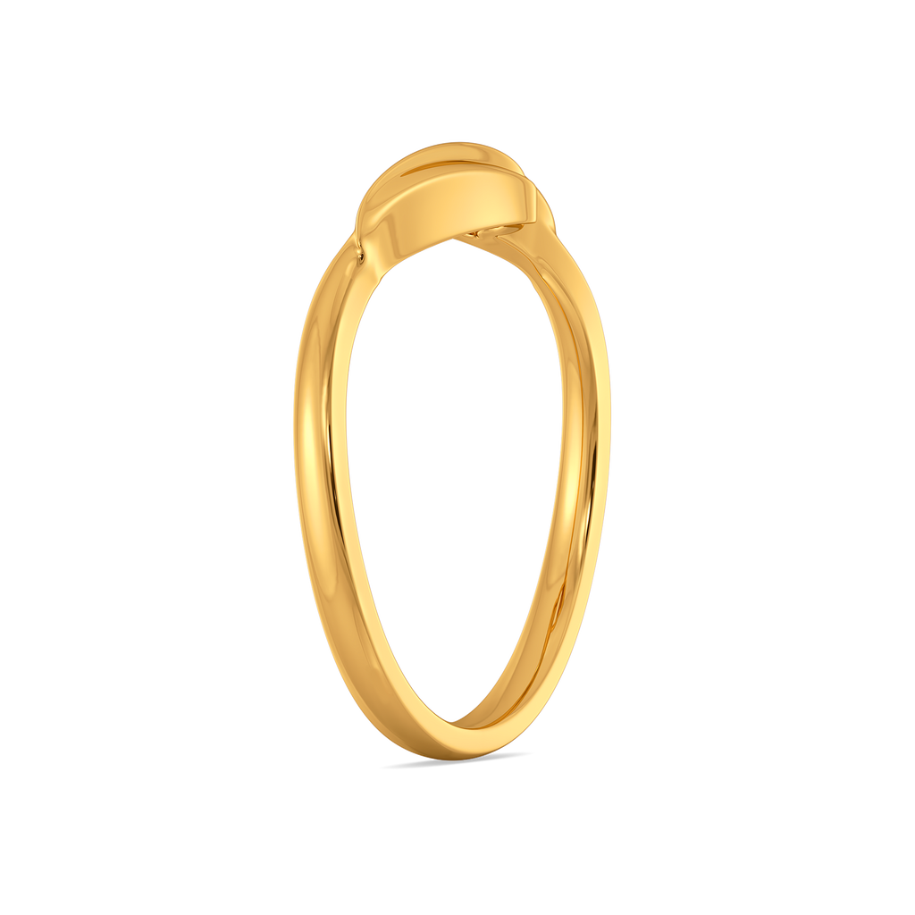 Captivating Feathers Gold Rings image