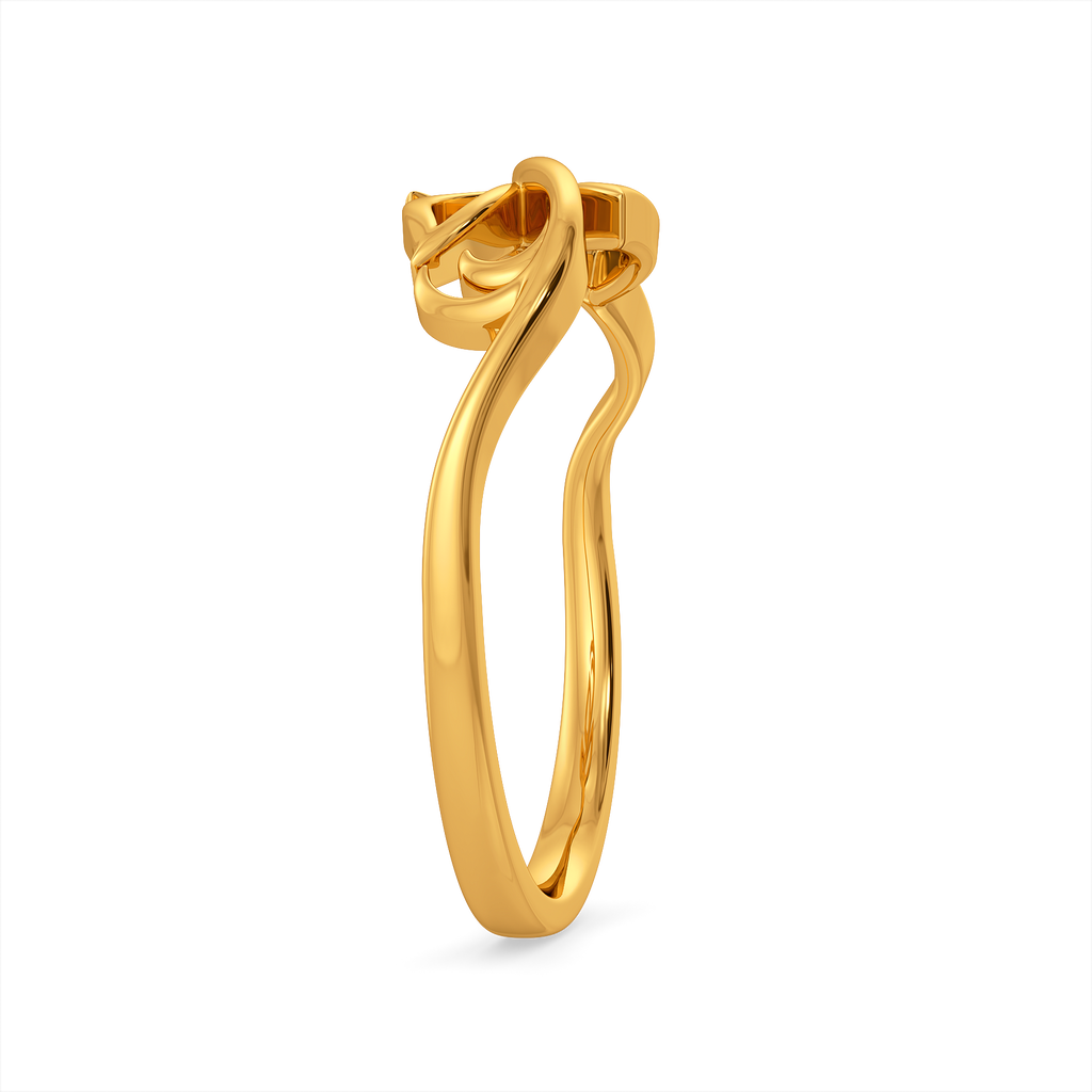 Draped in Feathers Gold Rings image