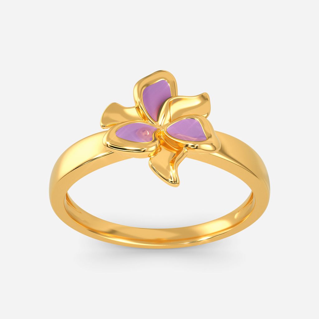 Lilac Breeze Gold Rings image