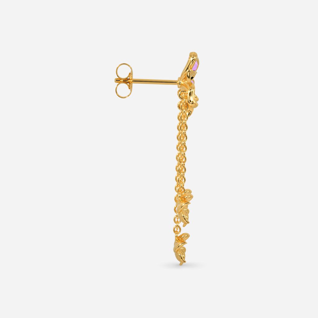 Feeling Lilac Gold Earrings