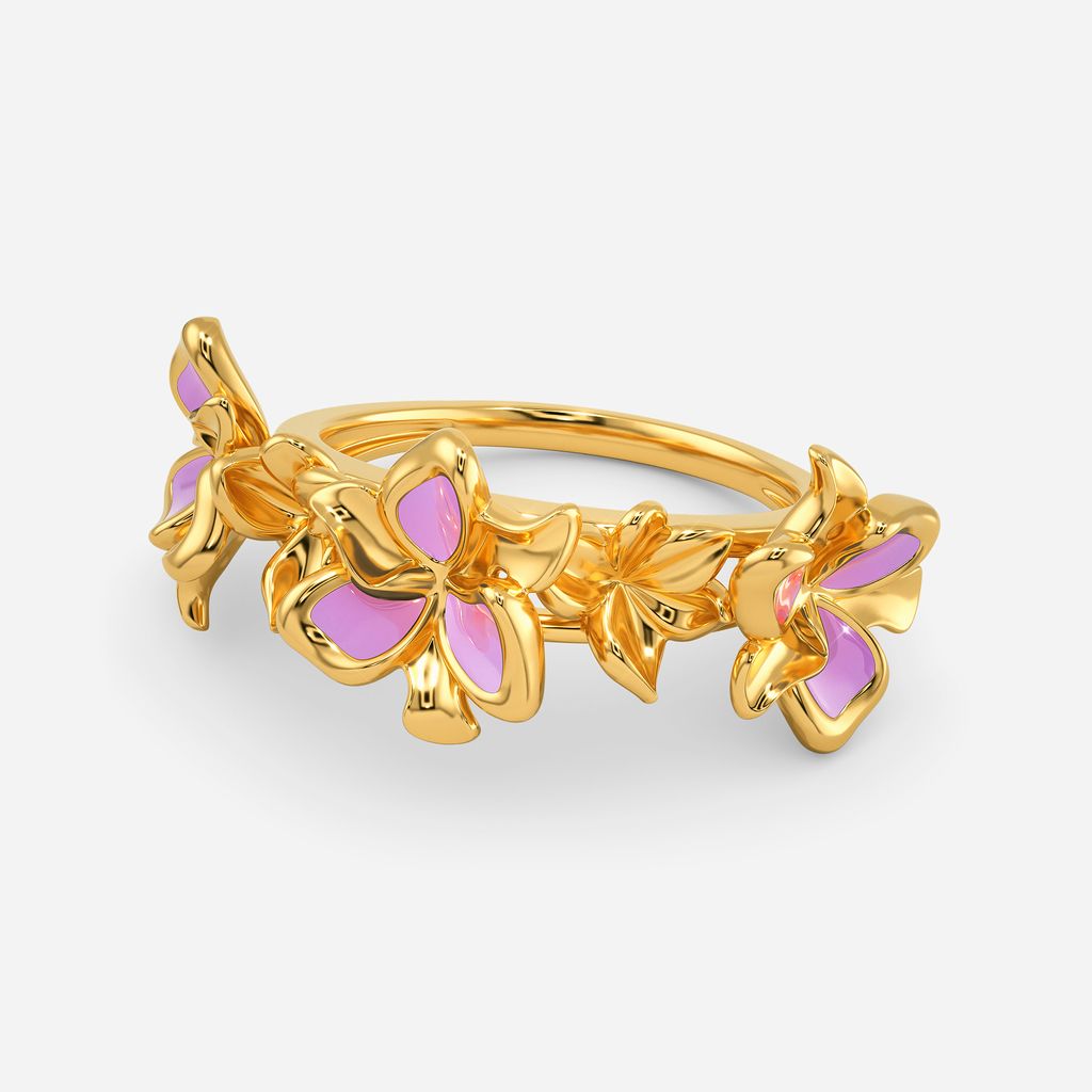 Love O Lilac Gold Rings alternate view 3