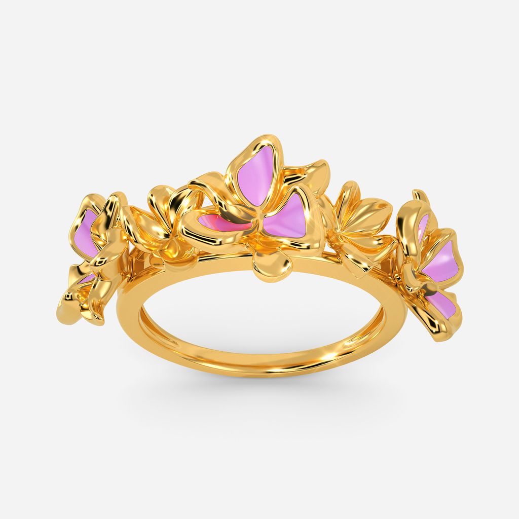 Love O Lilac Gold Rings image
