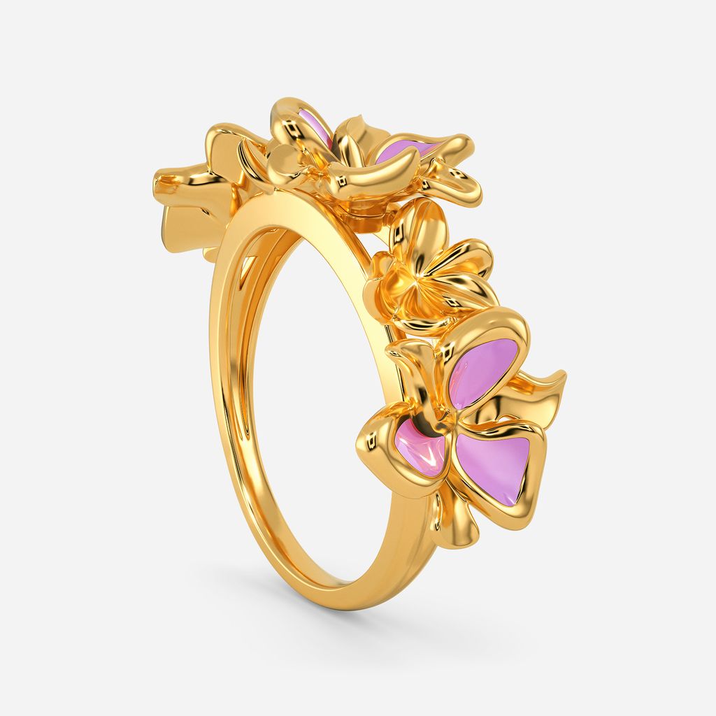 Love O Lilac Gold Rings image
