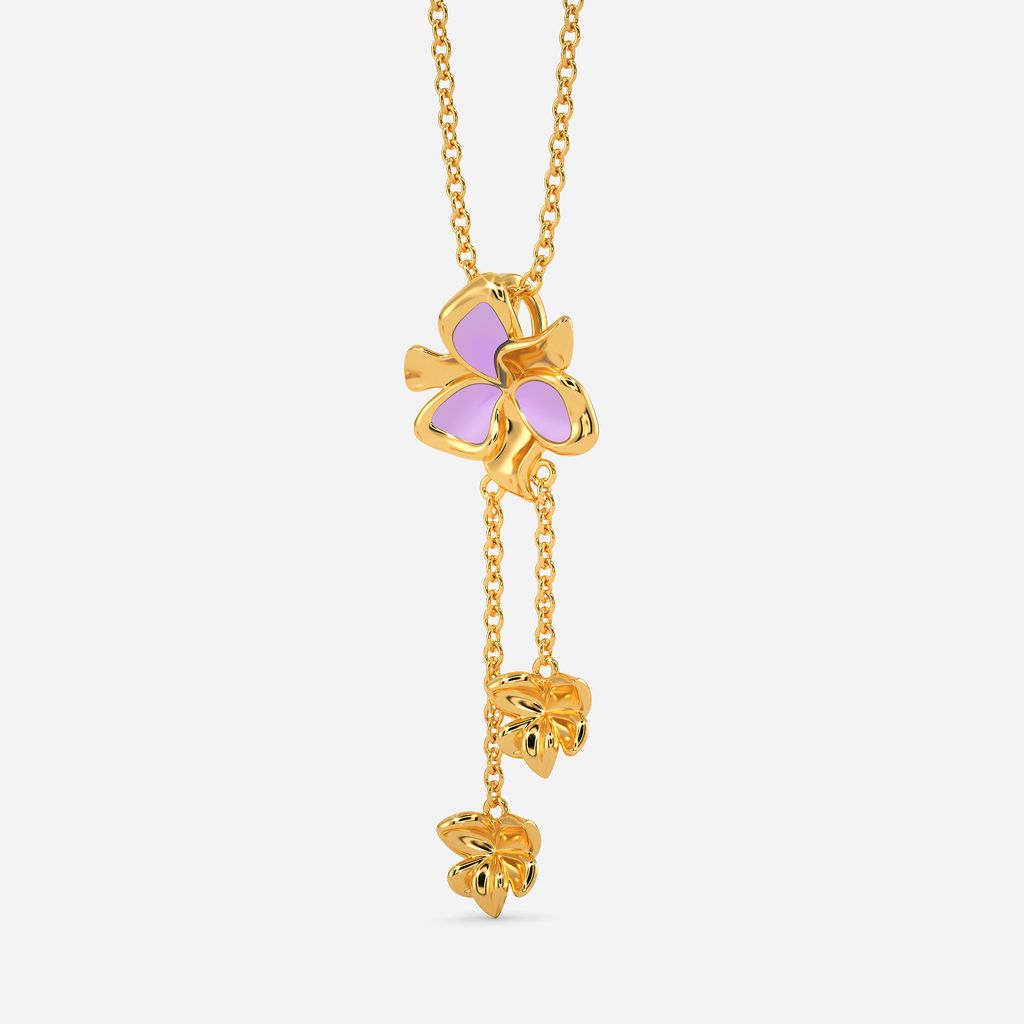 Love O Lilac Gold Pendants