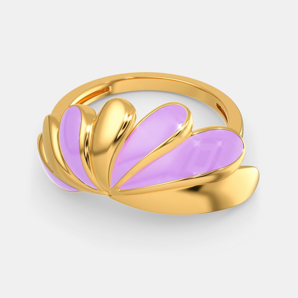 Simply Lilac Gold Rings alternate view 2