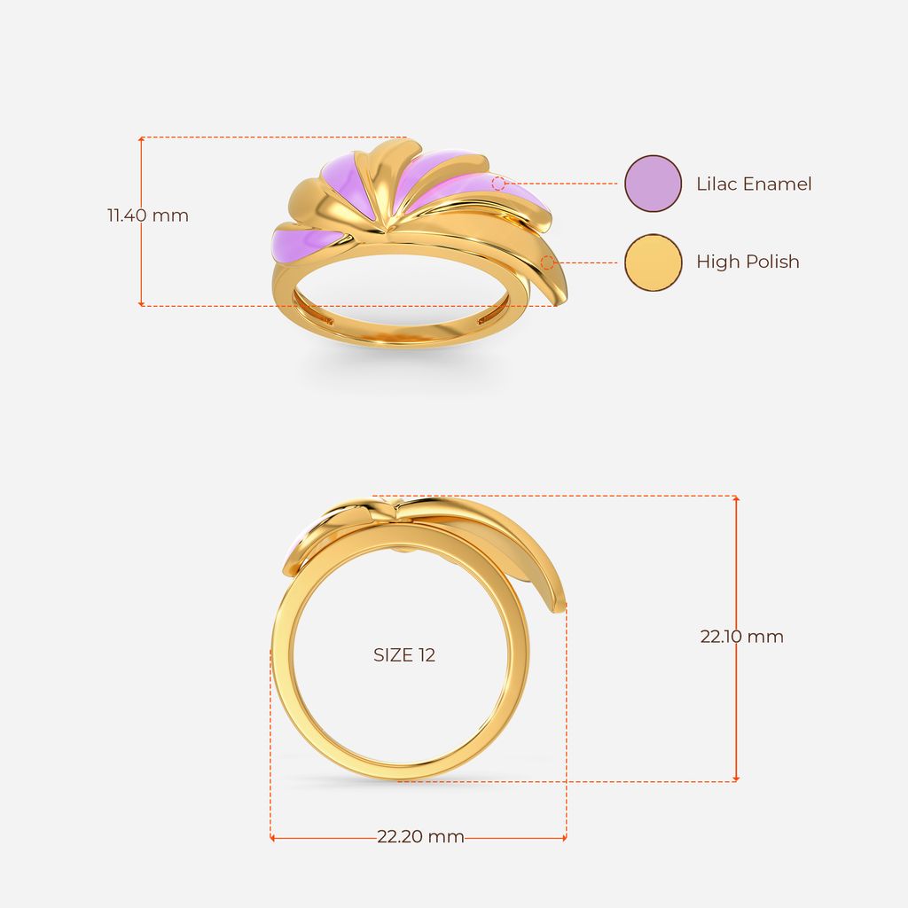 Simply Lilac Gold Rings image