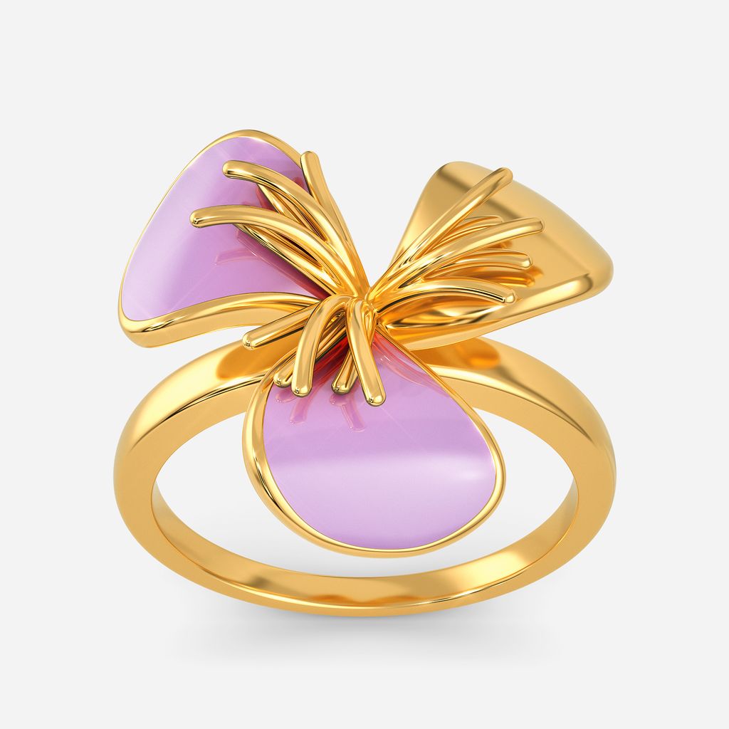 Feels Like Lilac Gold Rings alternate view 3
