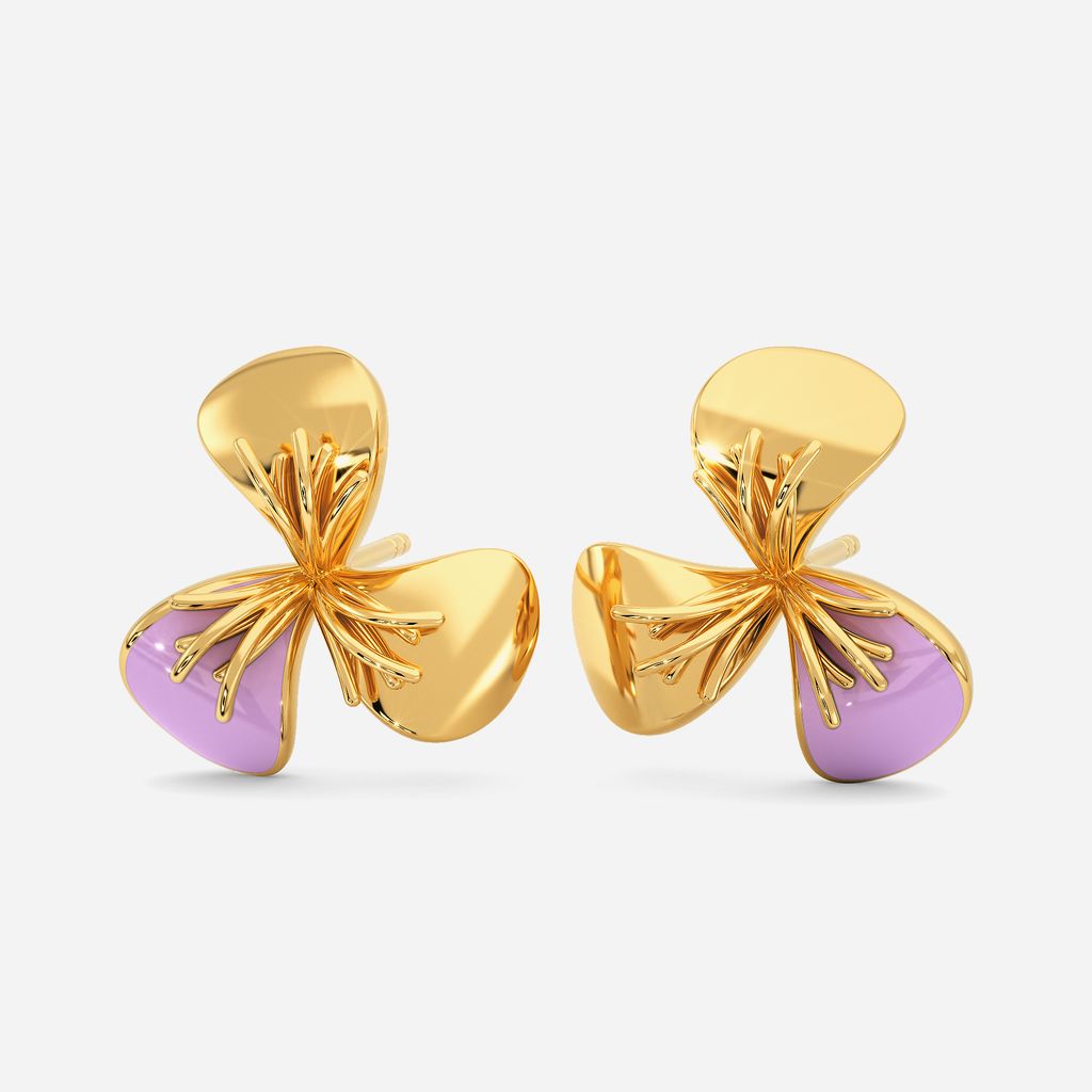 Feels Like Lilac Gold Earrings