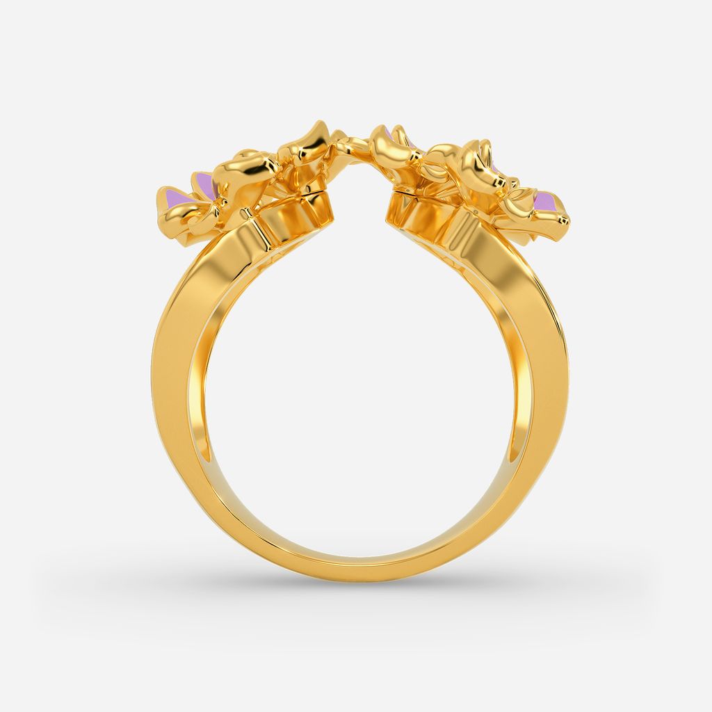 Lilac Soiree Gold Rings image