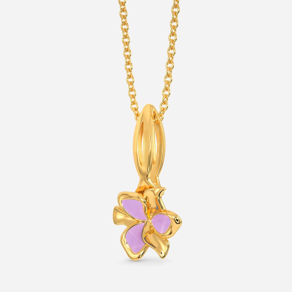 Ease Me Lilac Gold Pendants