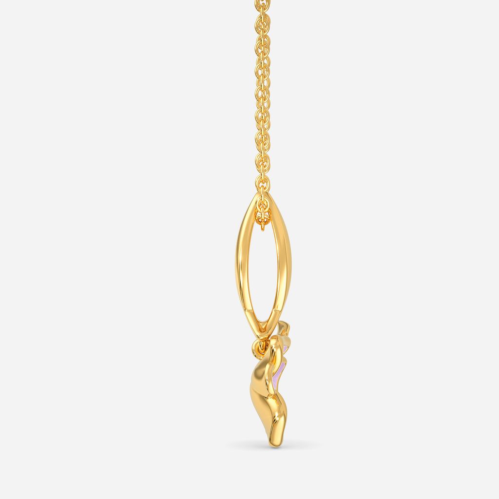 Ease Me Lilac Gold Pendants