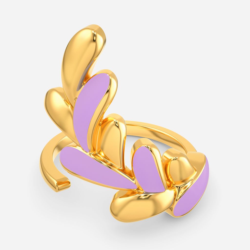 My Kinda Lilac Gold Rings alternate view 2