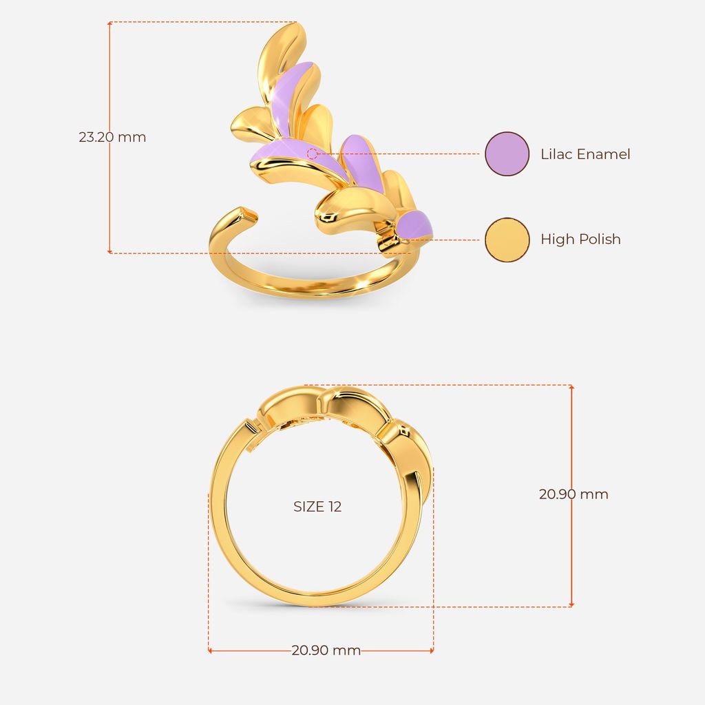 My Kinda Lilac Gold Rings image