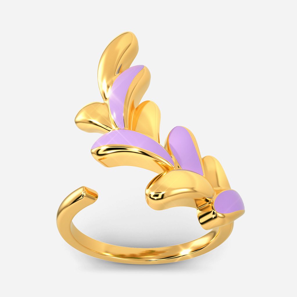 My Kinda Lilac Gold Rings alternate view 3