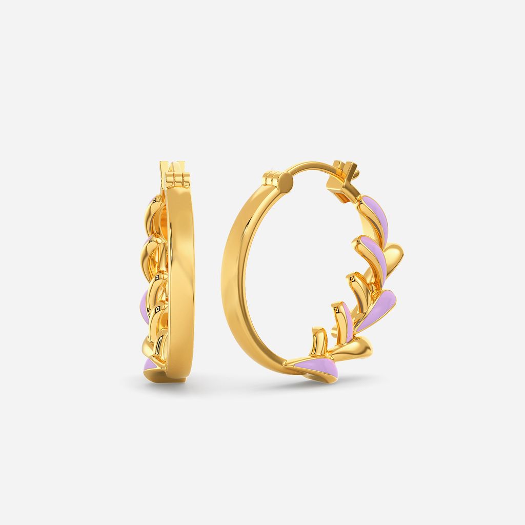 My Kinda Lilac Gold Earrings