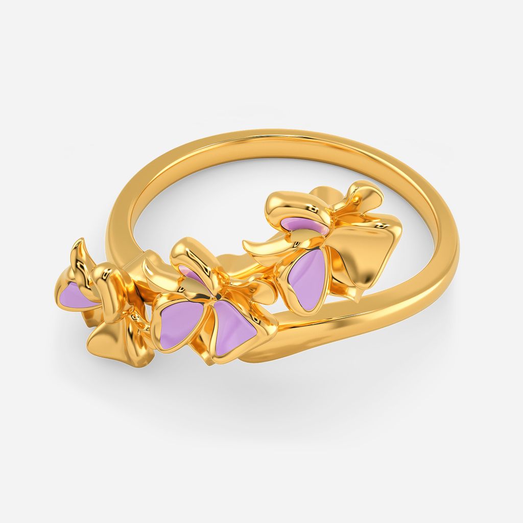 Lilac Lady Gold Rings alternate view 2