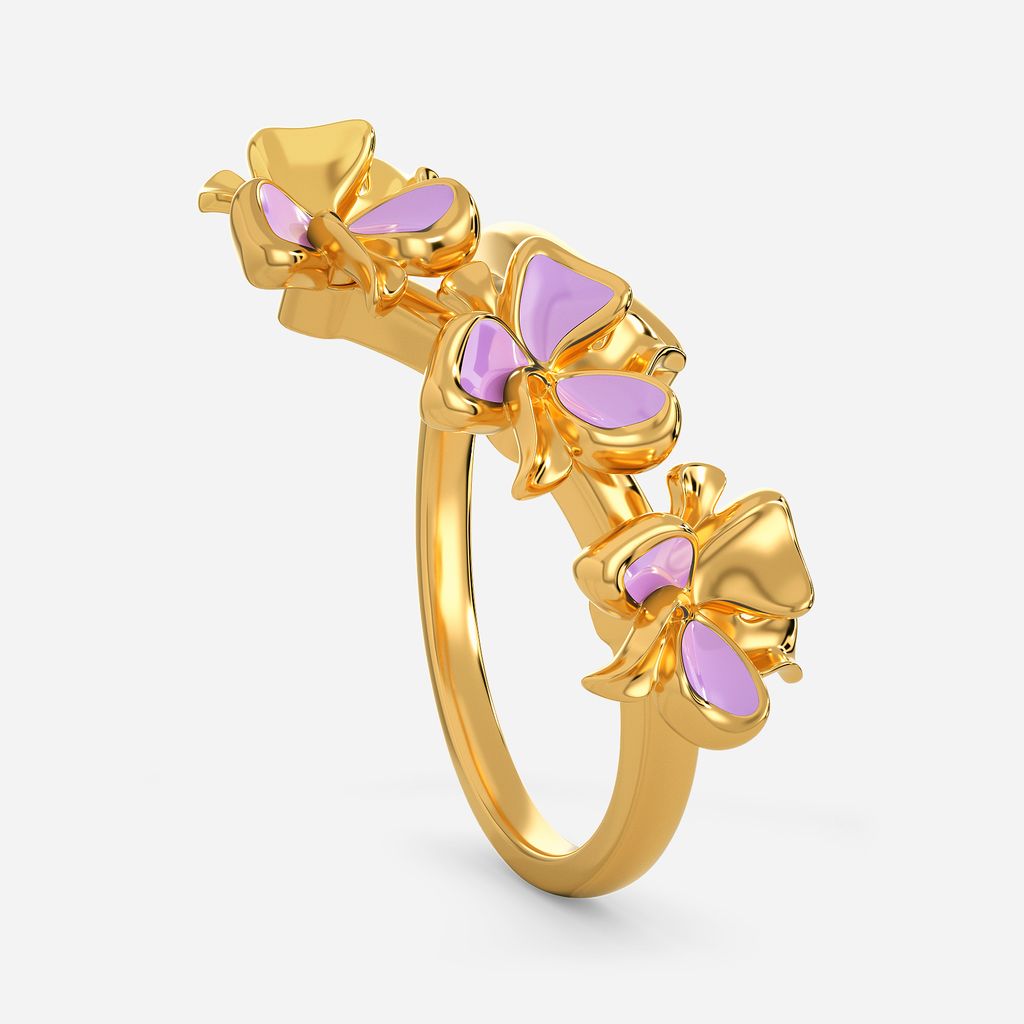 Lilac Lady Gold Rings image