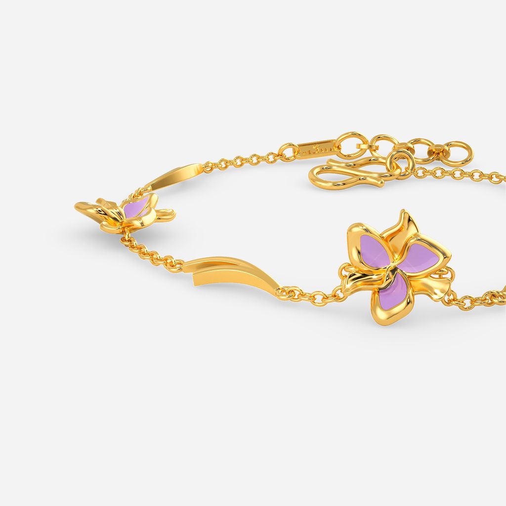 Work It Lilac Gold Bracelets