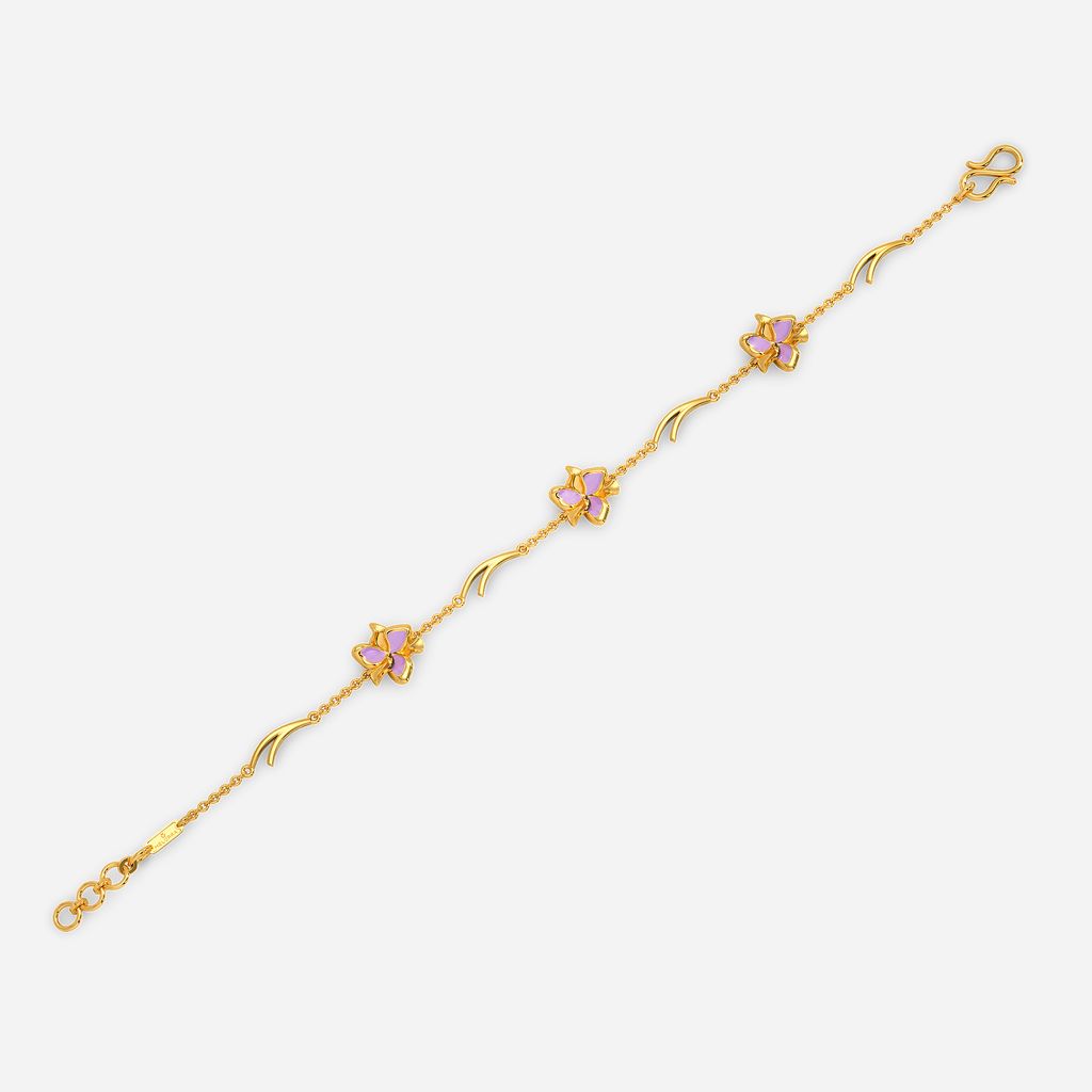 Work It Lilac Gold Bracelets