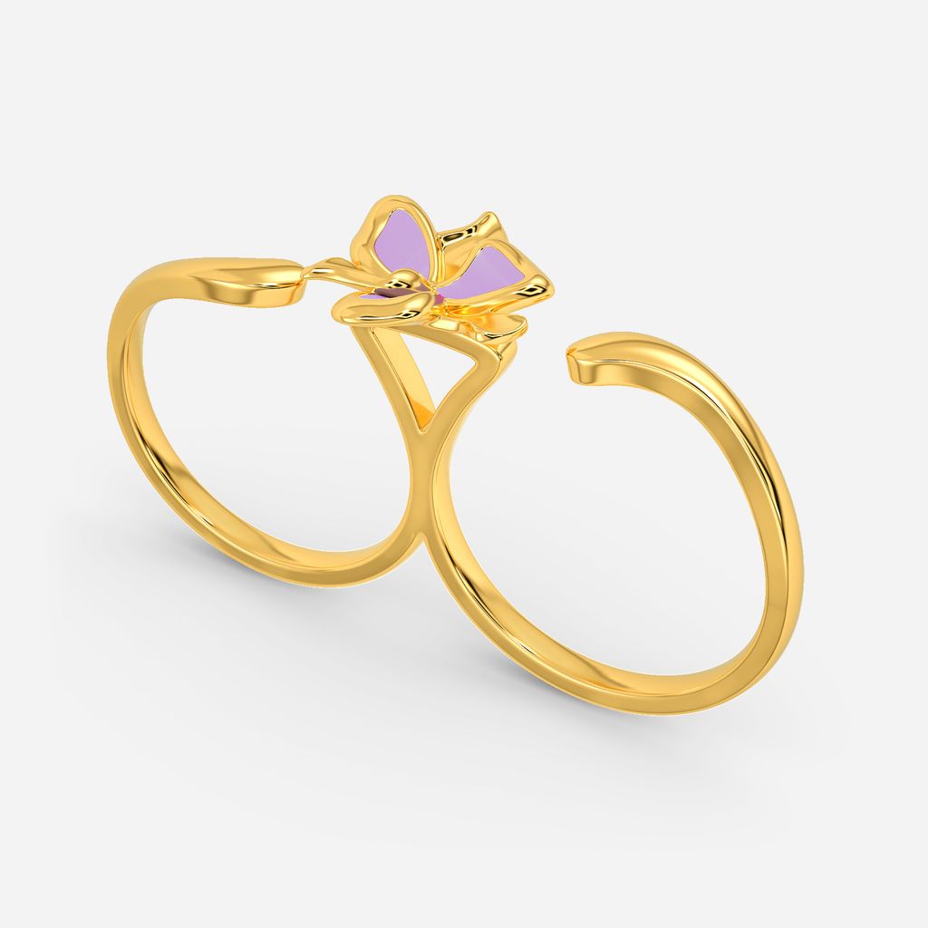 Work It Lilac Gold Rings image