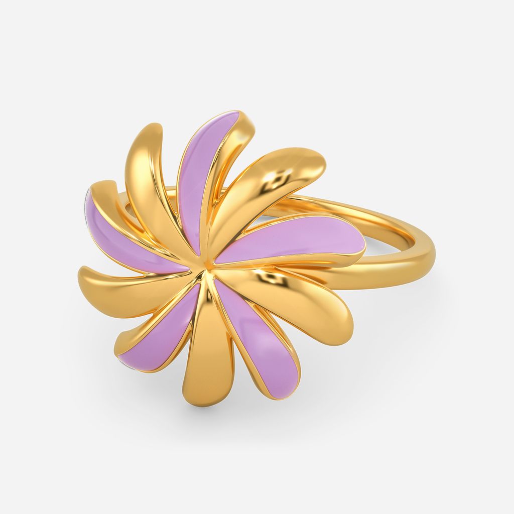Colour Me Lilac Gold Rings alternate view 2