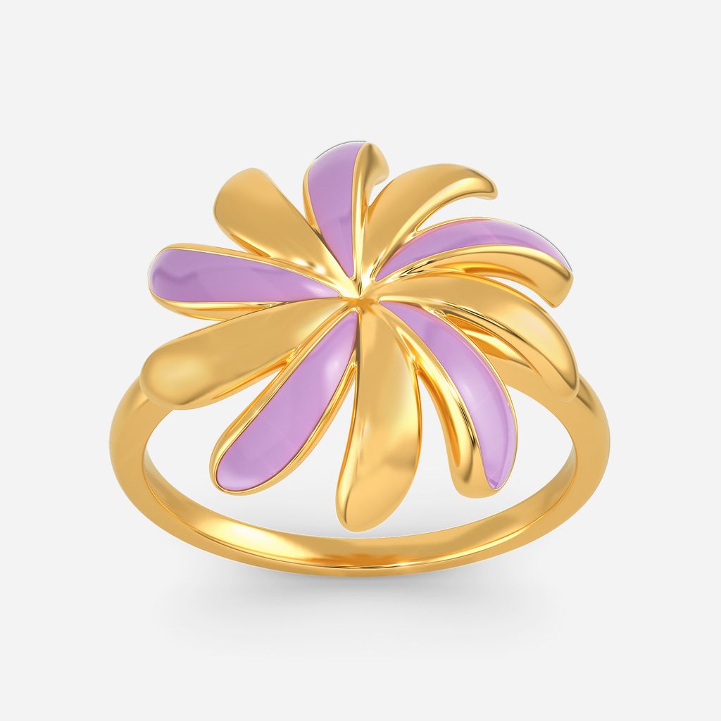 Colour Me Lilac Gold Rings alternate view 3