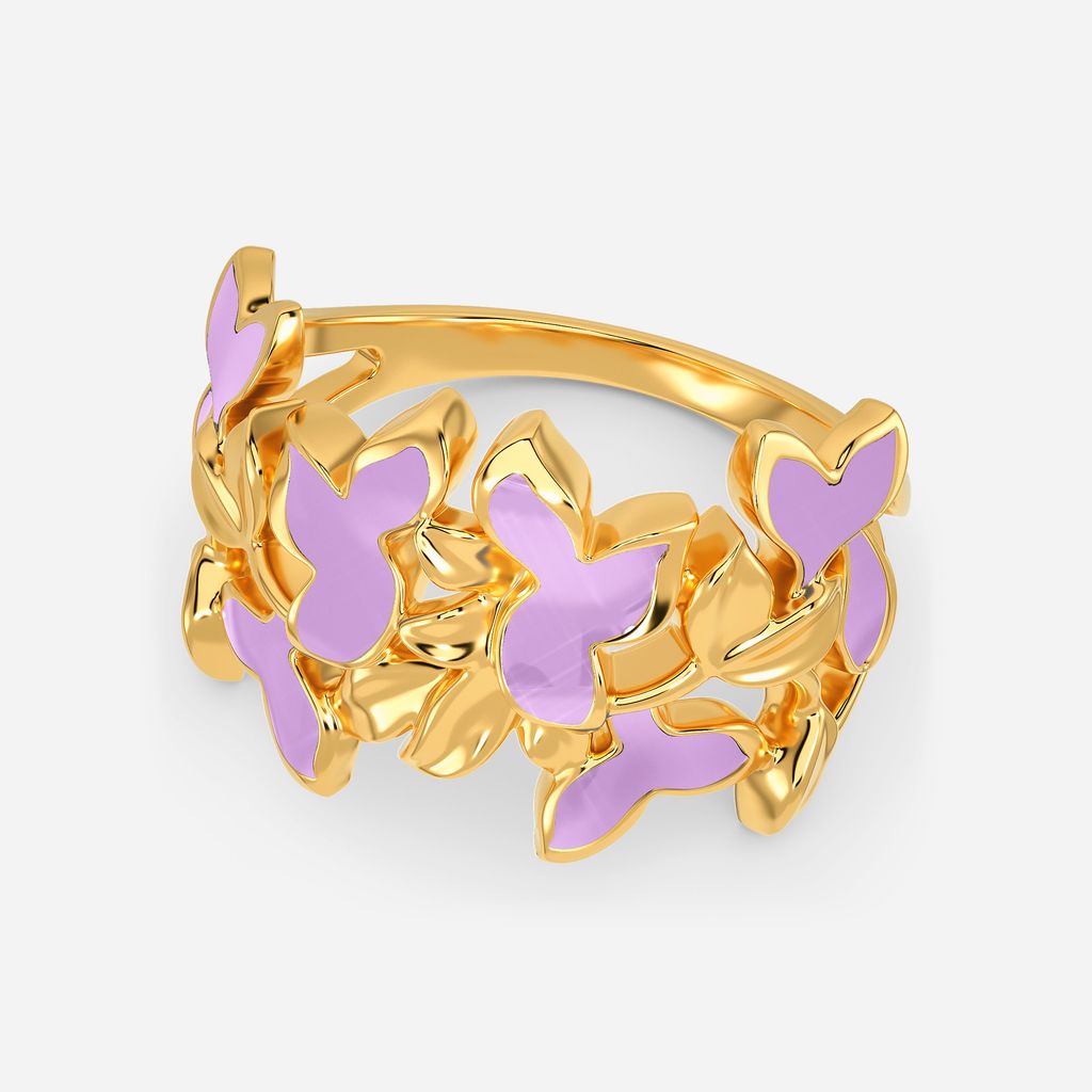 Lilac Sky Gold Rings alternate view 2