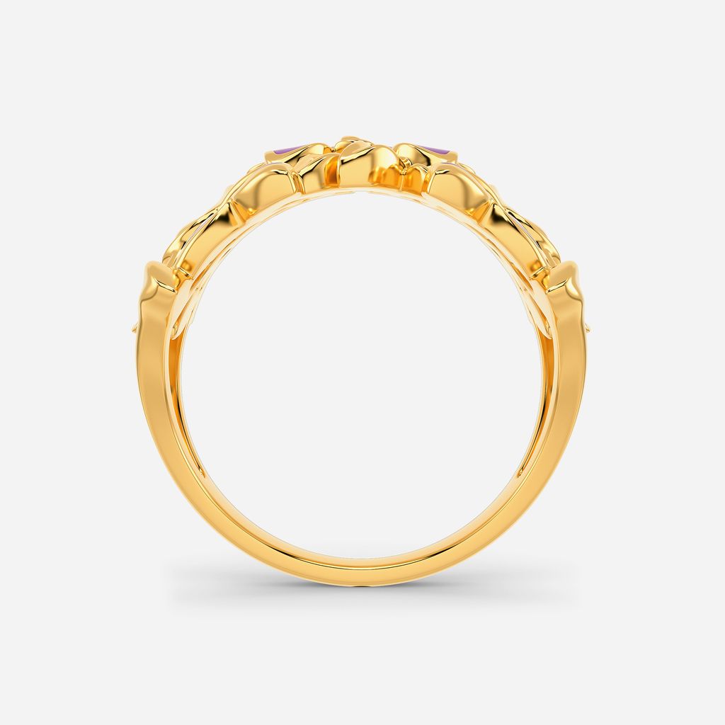 Lilac Sky Gold Rings image