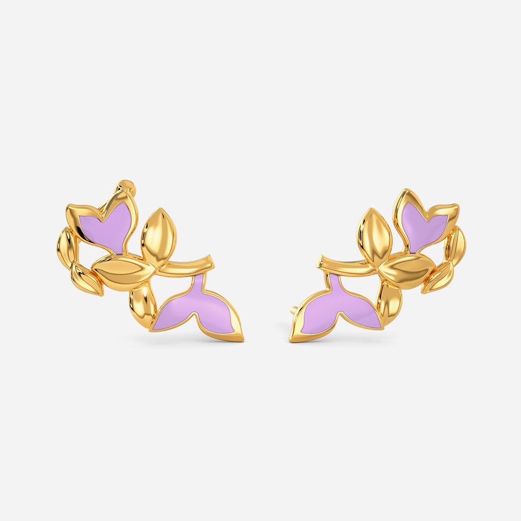 Lilac Sky Gold Earrings