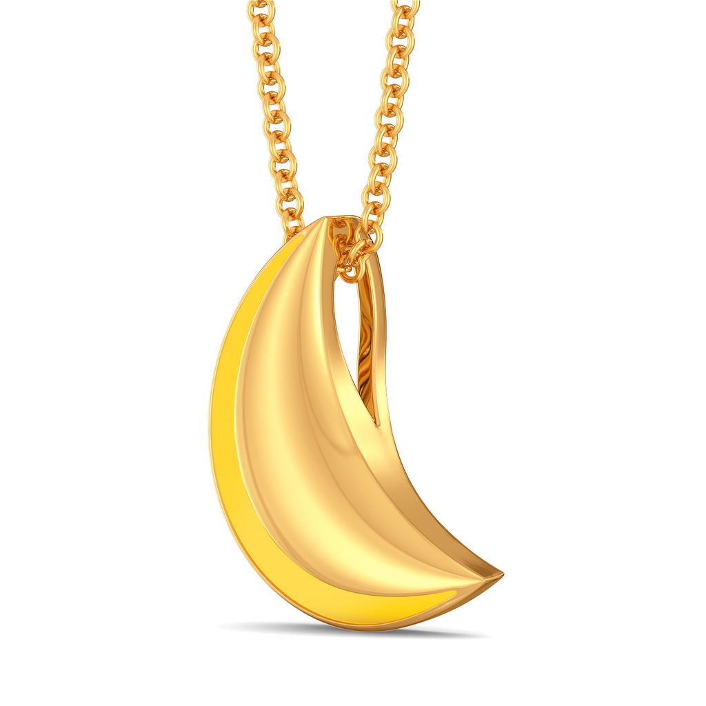 Muted Melon Gold Pendants