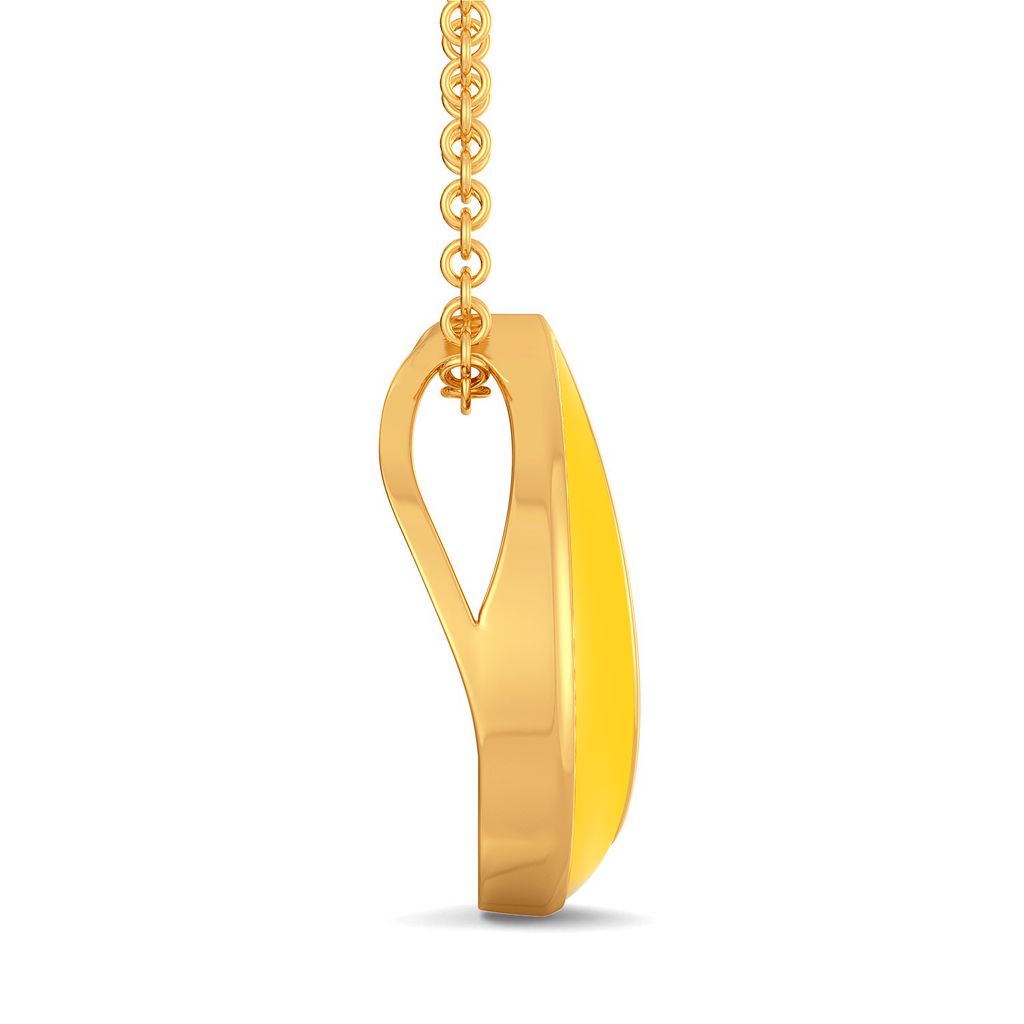 Muted Melon Gold Pendants