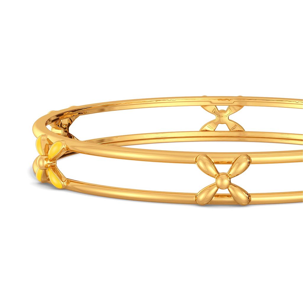 Spring A Bling Gold Bangles