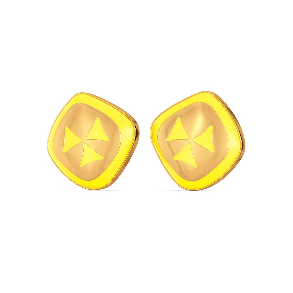 Dreamy Dapple Gold Earrings