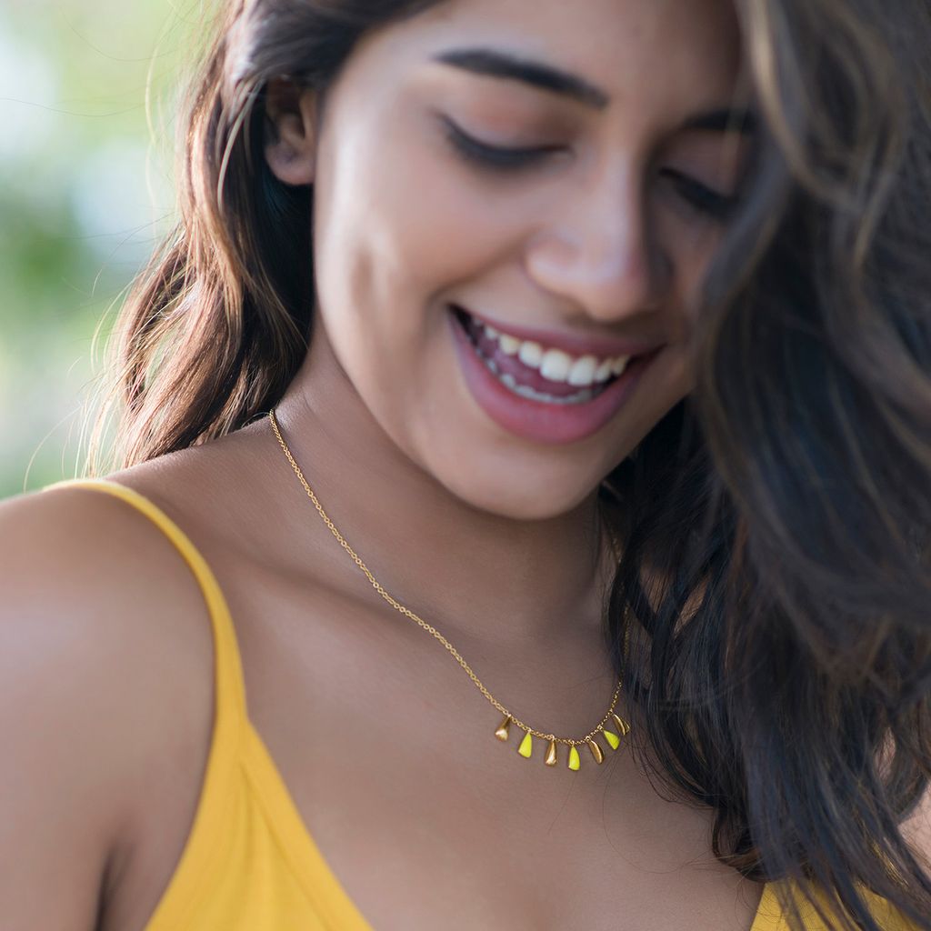 Melon Maze Gold Necklaces