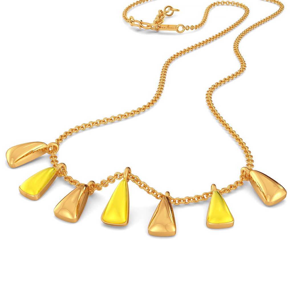 Melon Maze Gold Necklaces