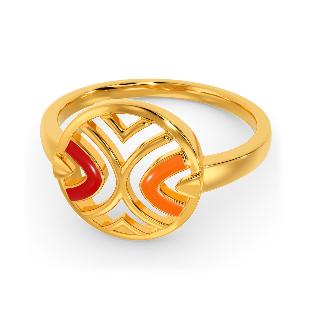Colour Dop Gold Rings alternate view 2