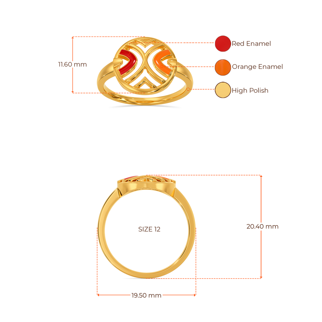 Colour Dop Gold Rings image