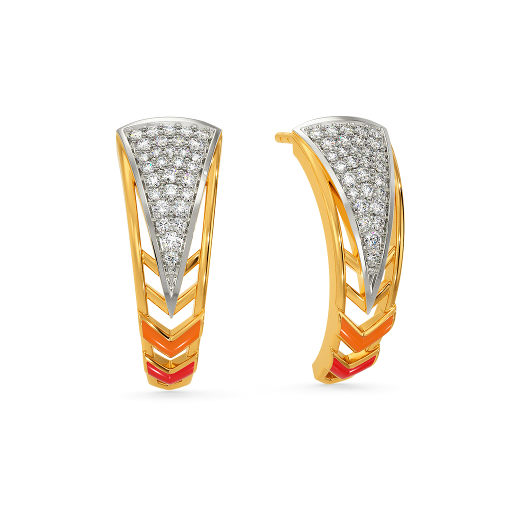 Colour Hub Diamond Earrings