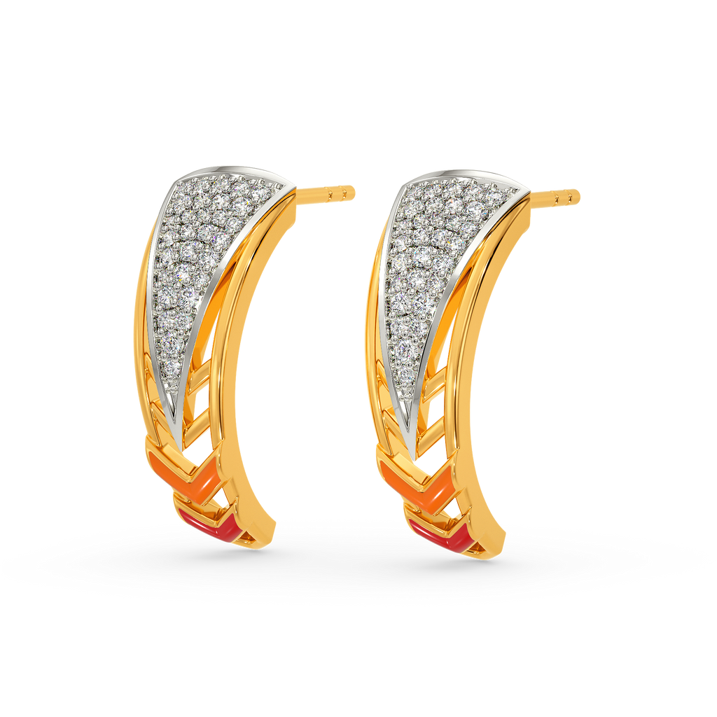 Colour Hub Diamond Earrings