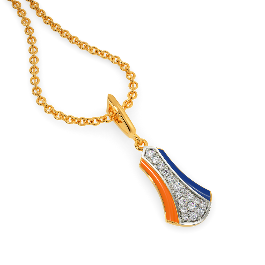 Orangish Diamond Pendants