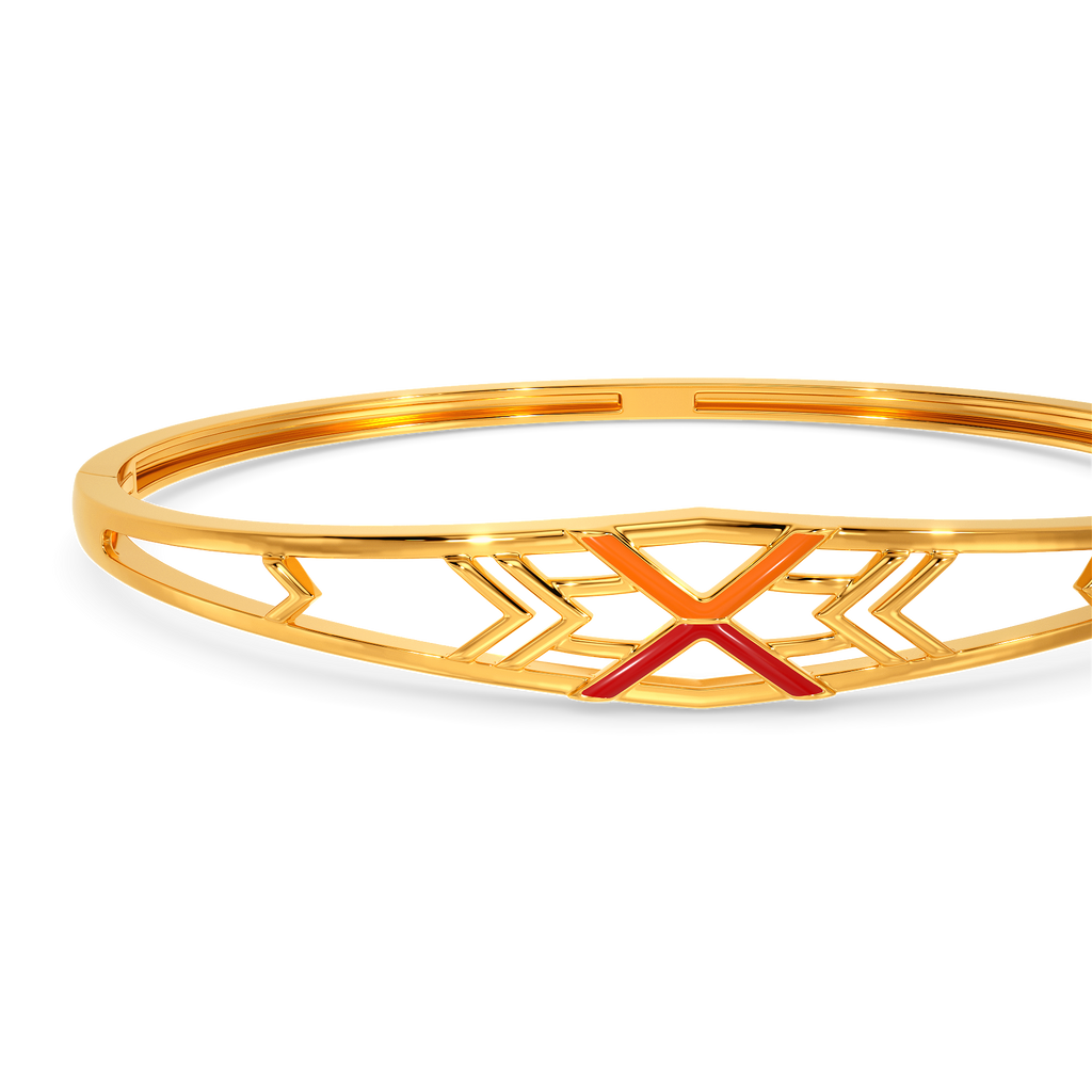 Enchanting Summer Gold Bangles