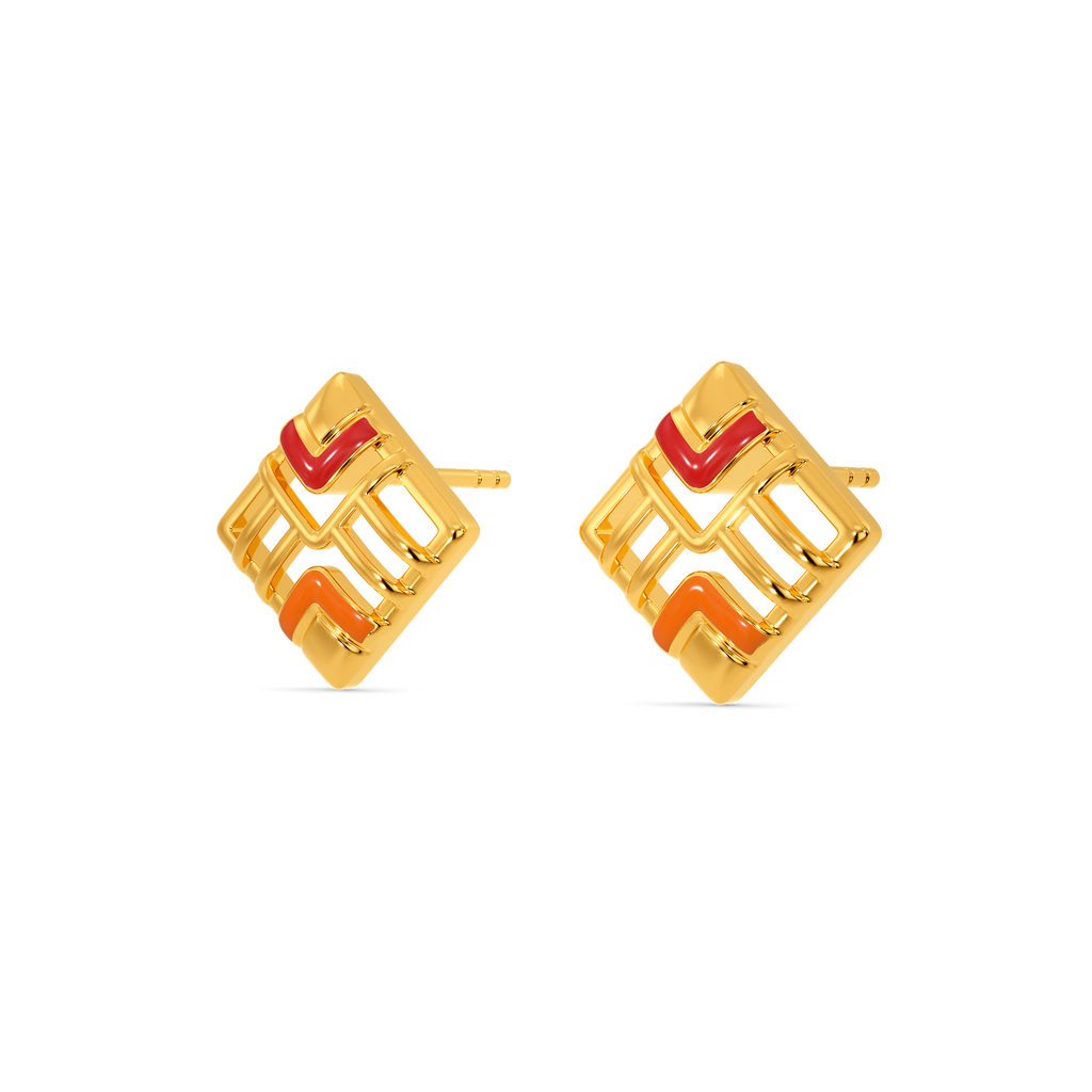 Enchanting Summer Gold Earrings