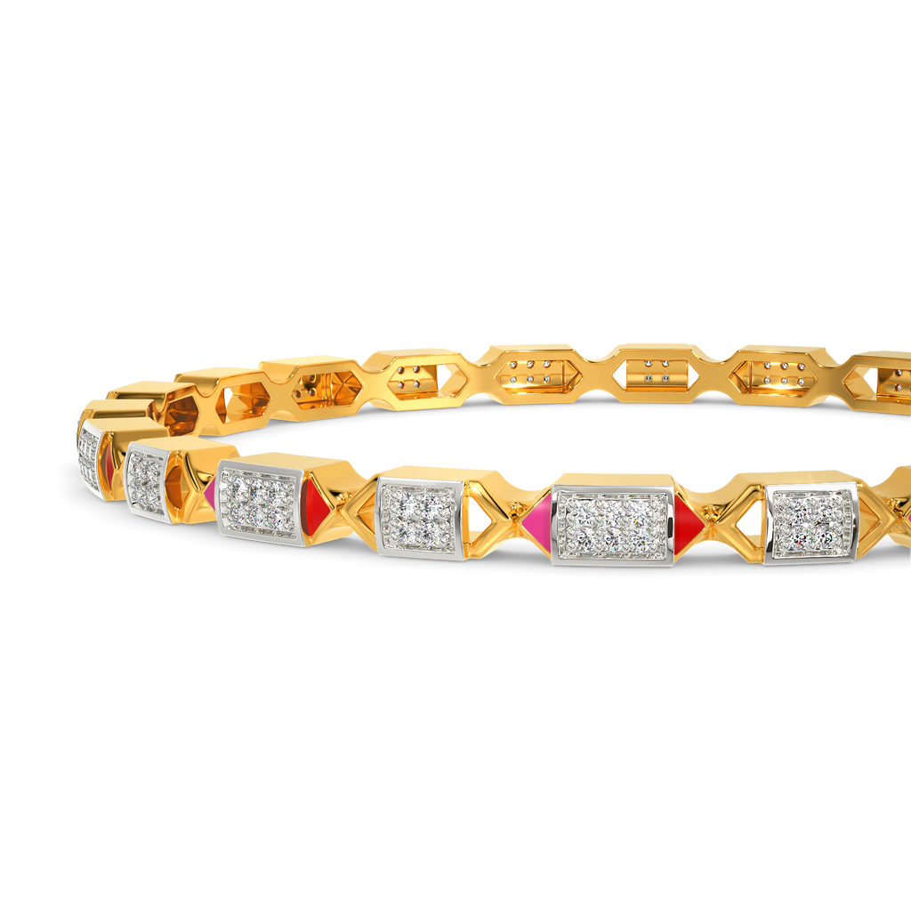 Crusin In Pink Diamond Bangles