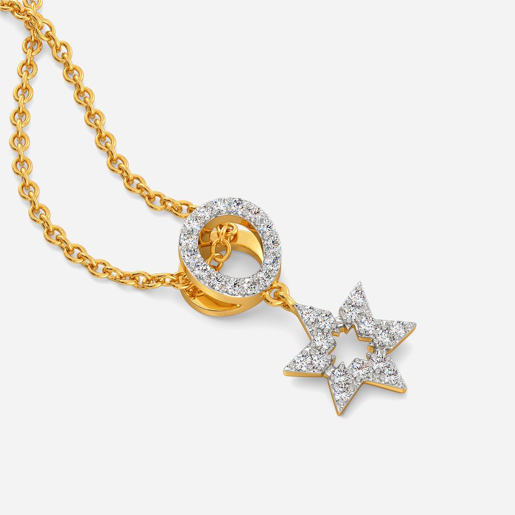 Logo Squared Diamond Pendants